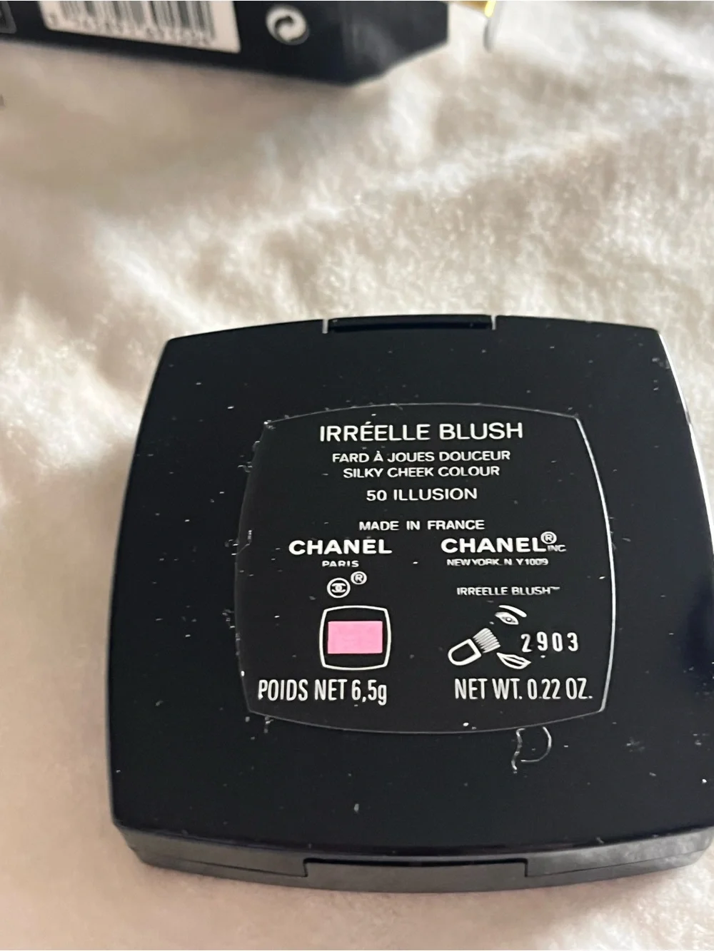CHANEL Pink Quilted Cheek Blush Compact with Brush